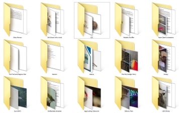 Folders of content Folders of content